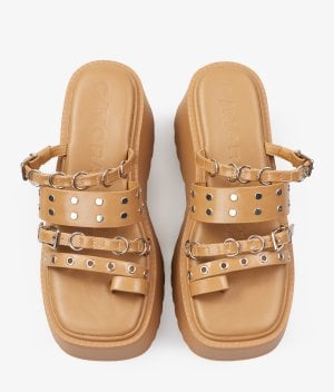Sandalias 4466 Efecto Cuero