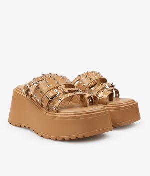 Sandalias 4466 Efecto Cuero